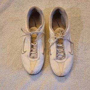 NIKE Air women Size 10 White Leather Athletic Sneaker Shoe